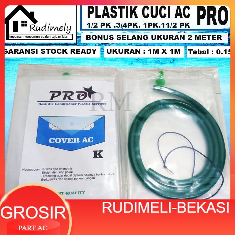 Jual GROSIR PLASTIK CUCI AC 1/2PK SAMPAI 1PK MEREK PRO/ COVER AC ...