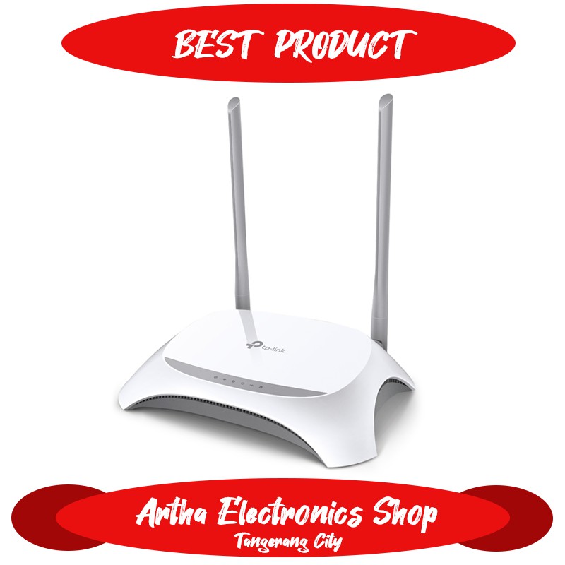 Router Support Modem 4G LTE/3G N300 Wifi TP Link TL-MR3420 Terlengkap AES