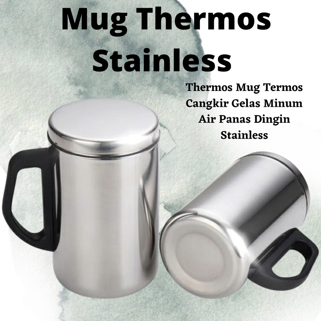 Mug Thermos Stainless / Gelas Thermos Mug Stainles / Termos Cangkir / Gelas Minum Air Panas Dingin