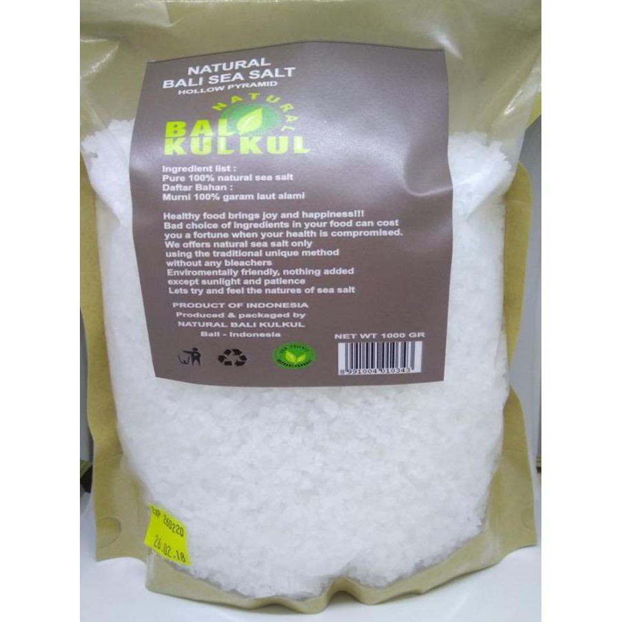 

Natural Balinese Sea Salt (Garam) - Coarse Grain (1 Kg) TERLENGKAP