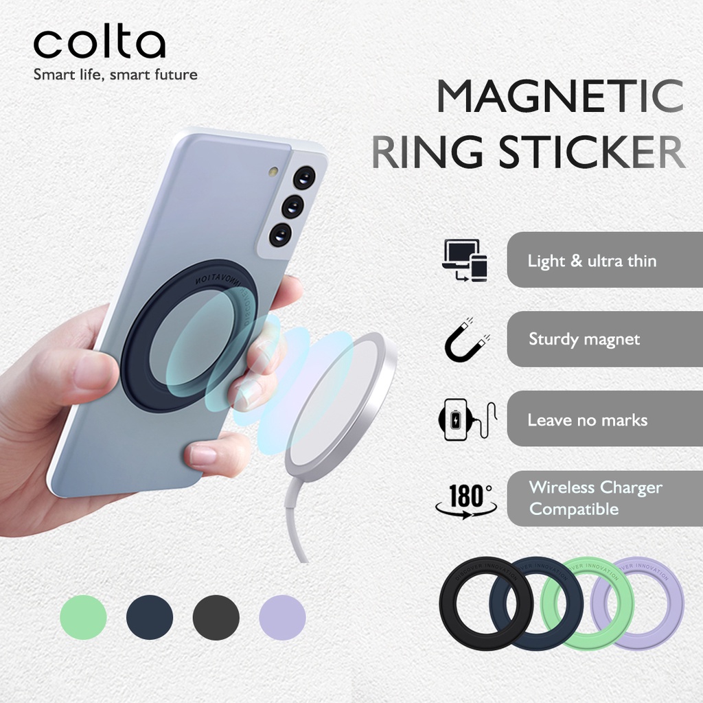 Colta x Nillkin Snap Magnetic Ring Plate Magsafe Iphone Samsung Oppo Xiaomi Huawei Vivo Realme