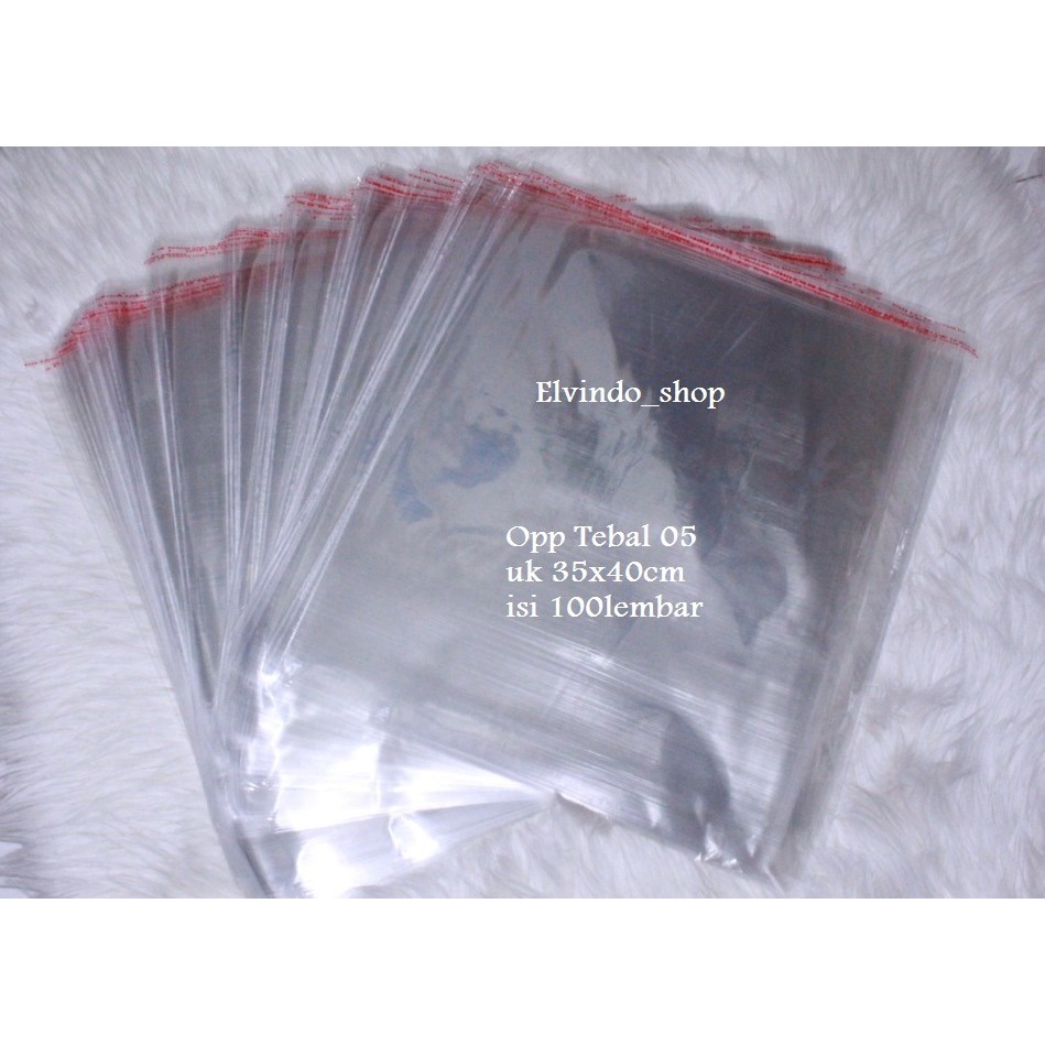 Jual Plastik Opp Tebal 35x40 Bening Seal Lem Shopee Indonesia 3791