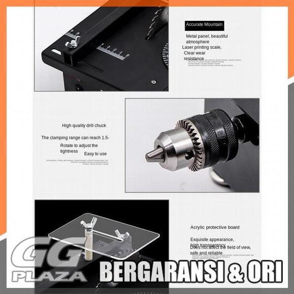 Wolike Table Saw Mesin Potong Poles Mini Serbaguna Diy 100W T5 Tehnik.Offshore