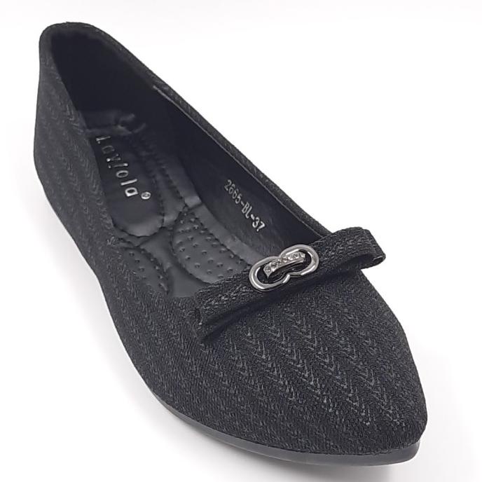 Laviola Shoes - Sepatu Flat Shoes Wanita - 2665 LSF BLACK