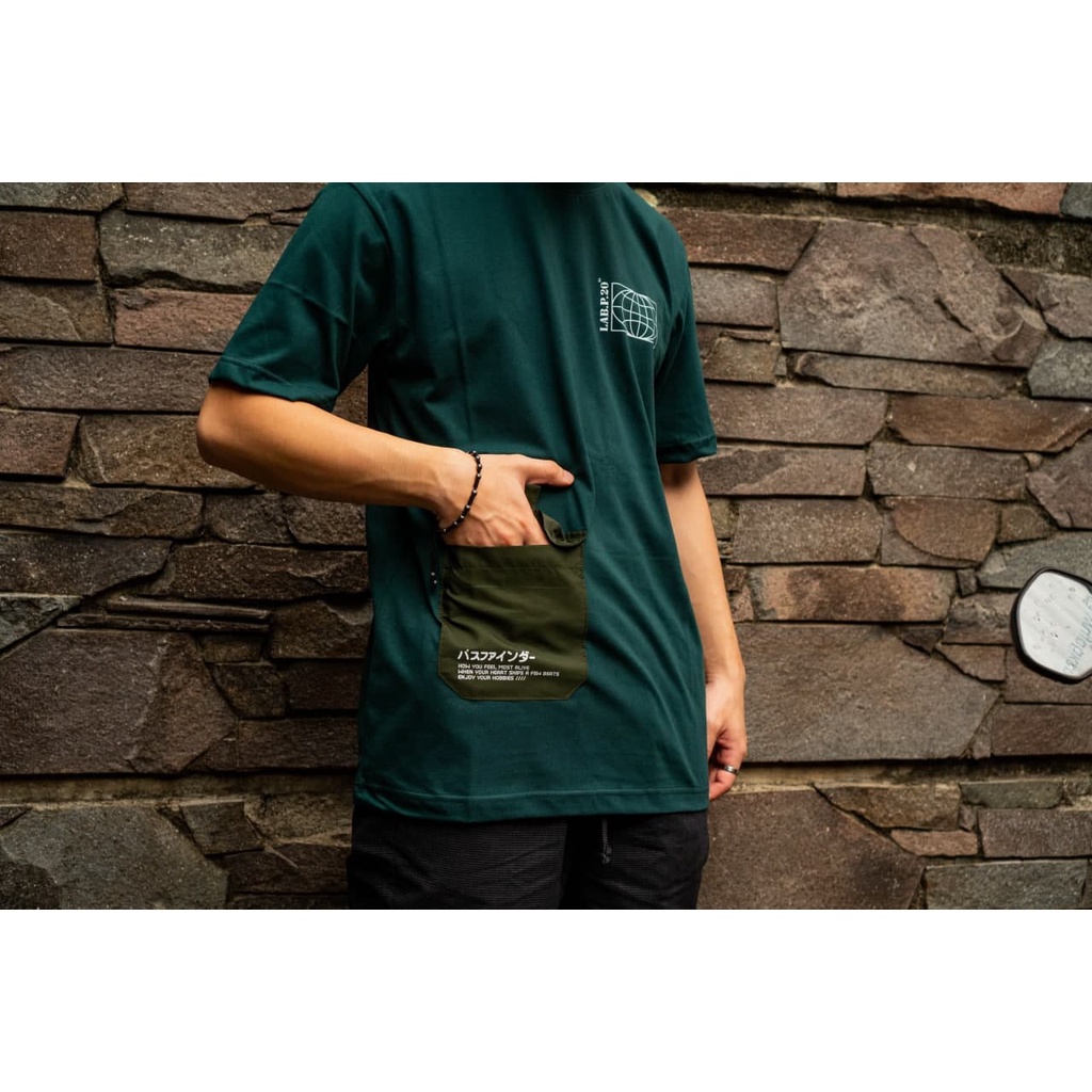 Kaos Pria Lengan Pendek Distro Jumbo Kaos Saku Pathfinder