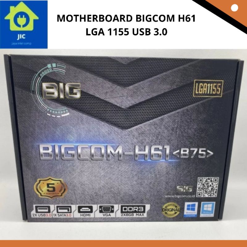 MOTHERBOARD BIGCOM H61 LGA 1155 USB 3.0