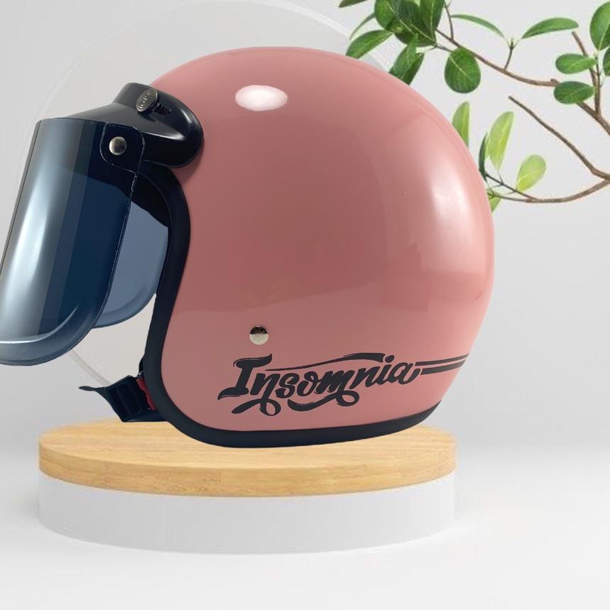 ♜ R-six Helm Bogo Dewasa Pria Wanita Helem Retro Kekinian ➽