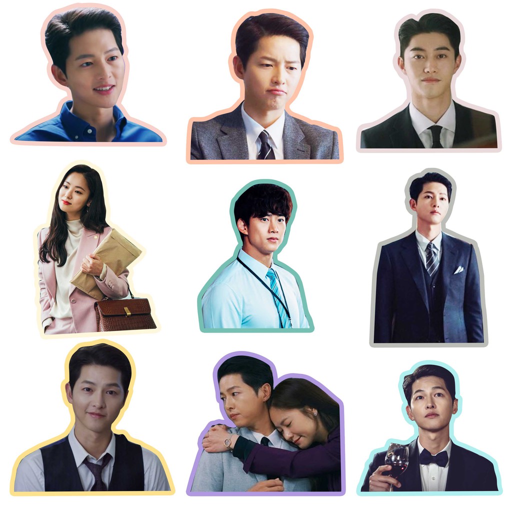 Jual Stiker Vincenzo Sticker Song Joong Ki Jeon Yeo been Ok Taec-yeon