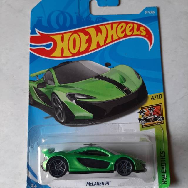 mclaren p1 hot wheels green