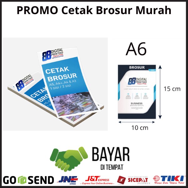 Bisa Cod Promo Cetak Brosur Murah Brosur Kilat Uk A6 Bahan Art Paper Brosur Termurah Shopee Indonesia