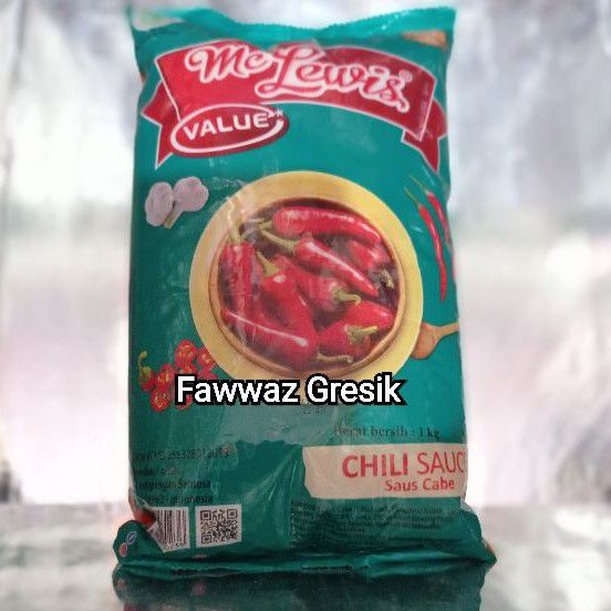 Mclewis Saos Sambal 1 kg / Mc Lewis Sauce saos Cabe Chili 1kg