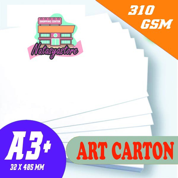 Art Carton Glossy 310g A3 plus | Kertas Art Paper Karton