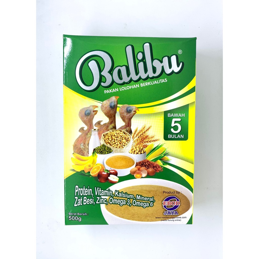 Pakan Lolohan Burung Balibu Ebod Lovebird Parkit