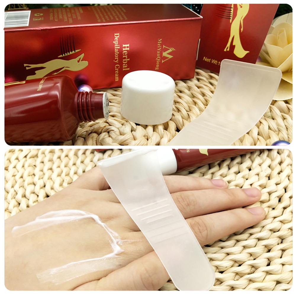 MeiYanQiong Hair Removal Cream  Normal Skin Perontok Bulu Permanen Kulit Normal Penghilang Bulu Tanpa Iritasi 40g