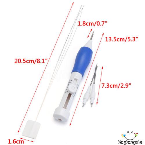 LLX-DIY Magic Embroidery Pen Set Easy Use Needle Tool 1.3/1.6/2.2 mm Diameter 6Pcs/Set