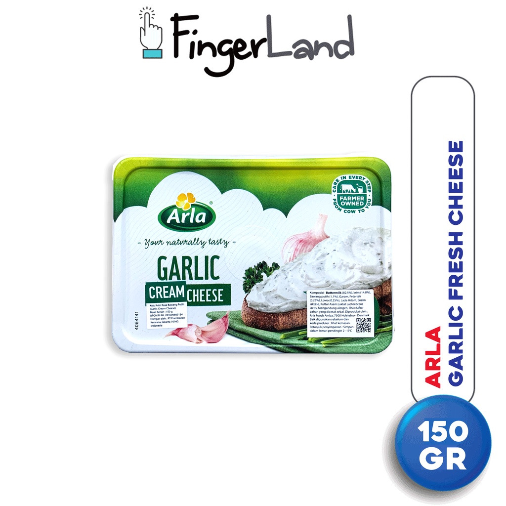 

ARLA Garlic Fresh Cheese 150 Gr Keju Krim Rasa Bawang Putih