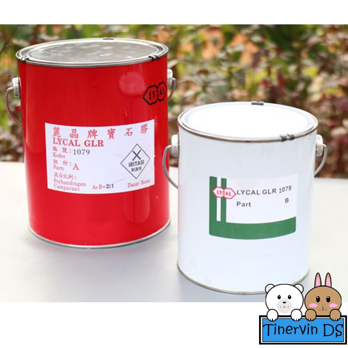 Resin Lycal Lentur Bening Flexibel 1079 (1 kg) + Katalis (500 gram)