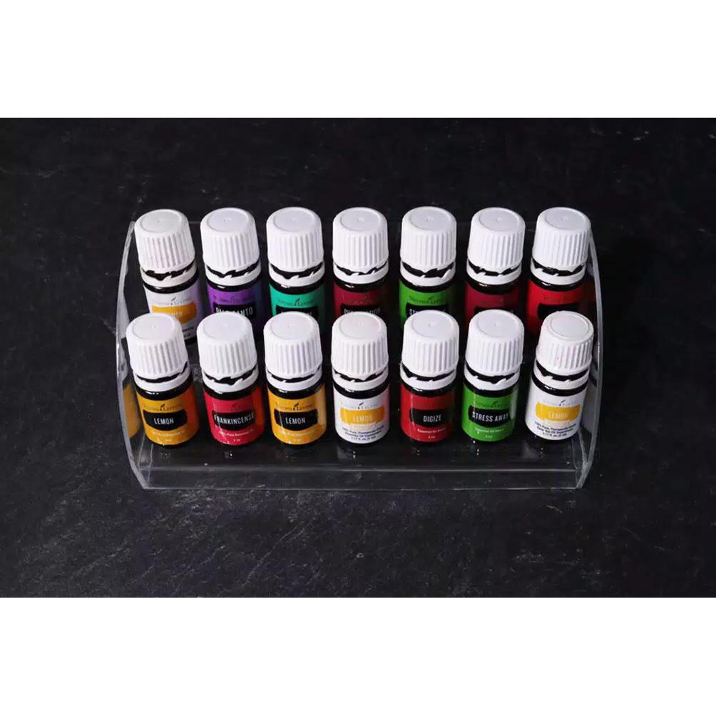 Kana Rak Essential Oil | Size 14 Pcs | Tempat Essential Oil Akrilik | Organizer Akrilik