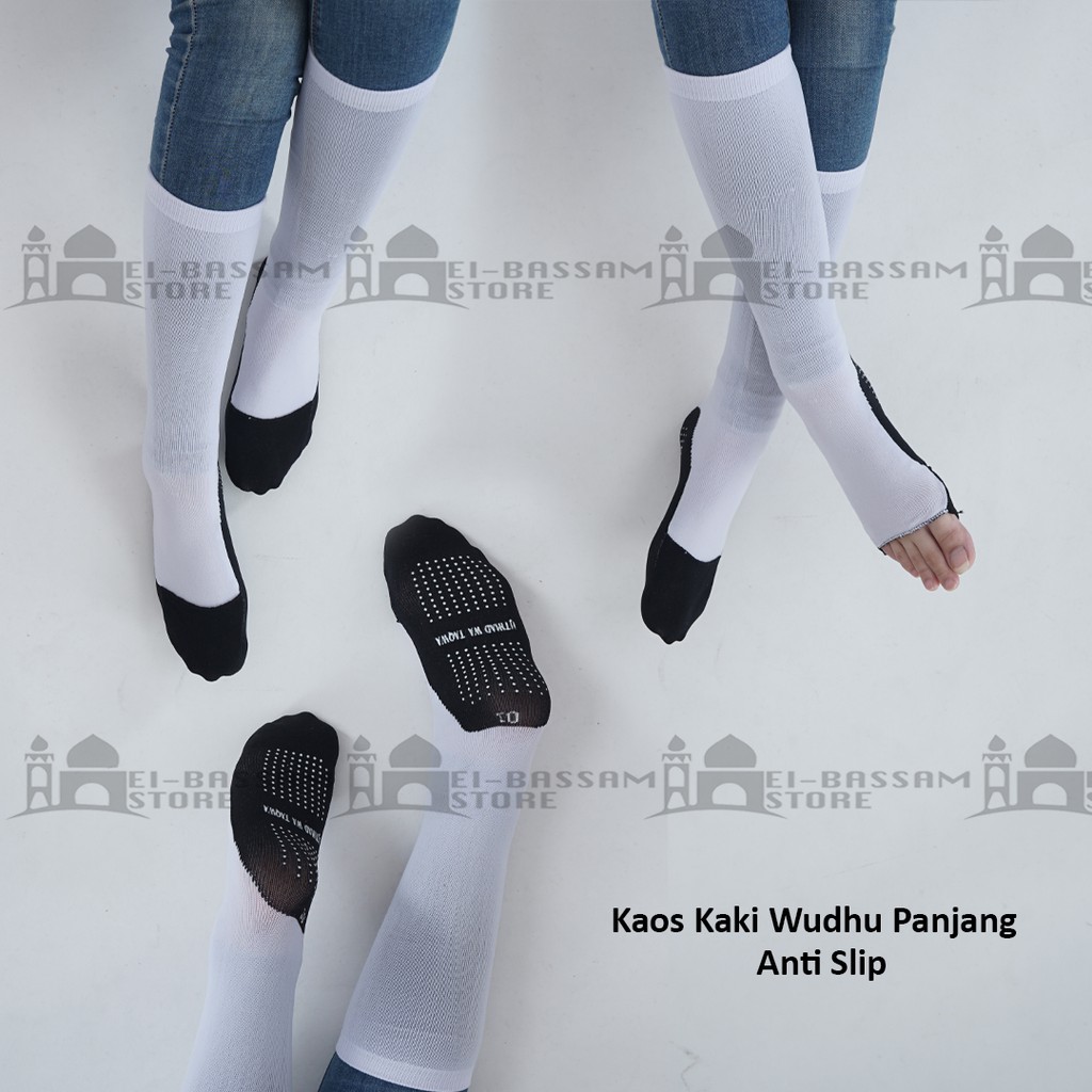 Kaos Kaki Wudhu Panjang Anti Slip Ijtihad