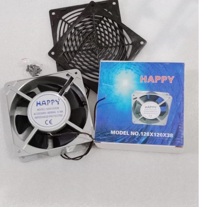 KIPAS COOLING FAN BESI BESAR 12 X 12CM AC 220V POWER AMPLIFIER
