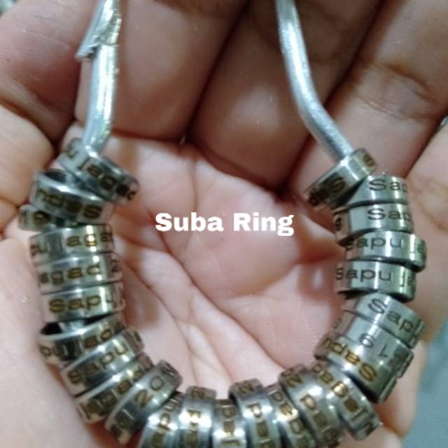 Ring Burung Slim Stainless Laser Merpati