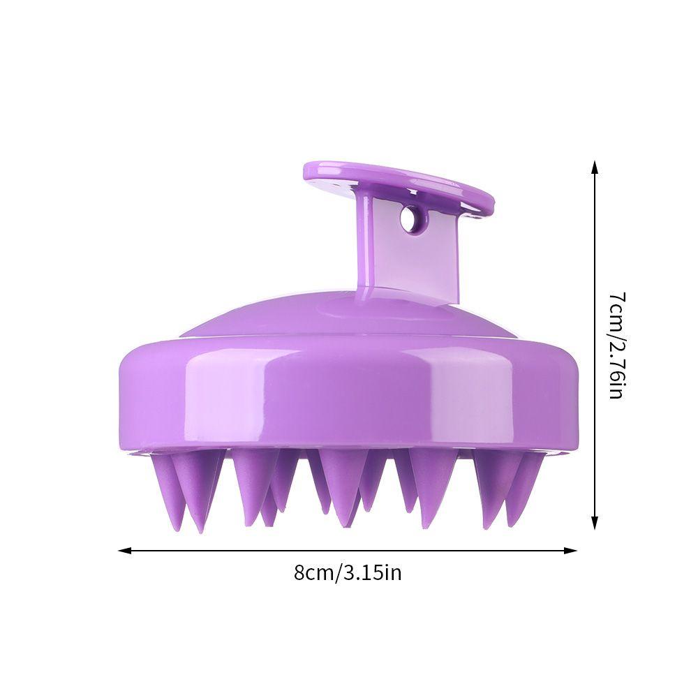 Nanas Silikon Pijat Kulit Kepala Sikat Lembut Sisir Pembersih Rambut Mandi Ketombe