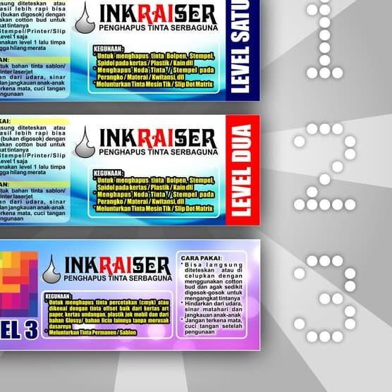 

☻ Penghapus Tinta INKRAISER Level 1 & 2 PREMIUM ➵