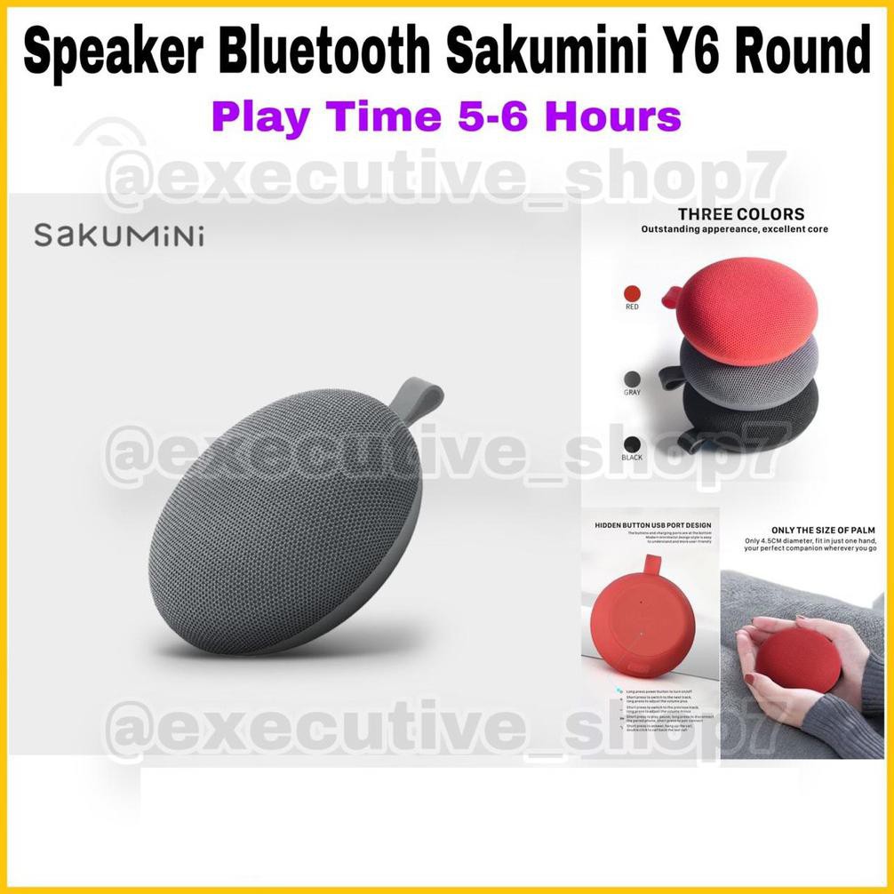 ((BISA COD)) Speaker Portable Bluetooth Sakumini Y6 Round TERPERCAYA [Kode 1|Kode 2|Kode 3|Kode
