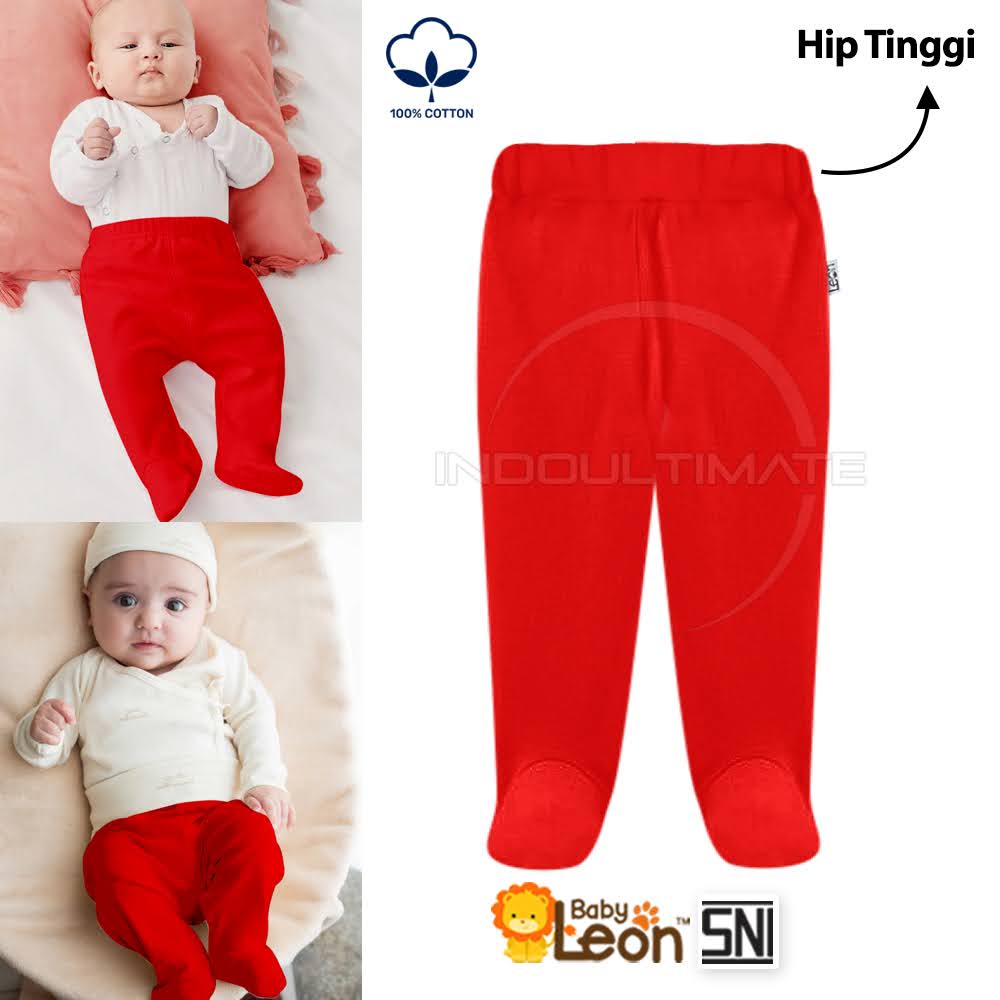 GY-P80-NB Celana Panjang Bayi Kaki Tutup BABY LEON Cotton SNI Celana Bayi Cotton Kaki Tutup Pakaian Bayi Bawahan Baju Bayi Celana Bayi newborn Celana Legging Bayi Perlengkapan Bayi Baru Lahir