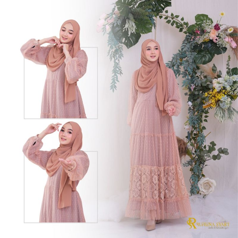 dress kondangan/dress premium/Violine dress/dress brokat