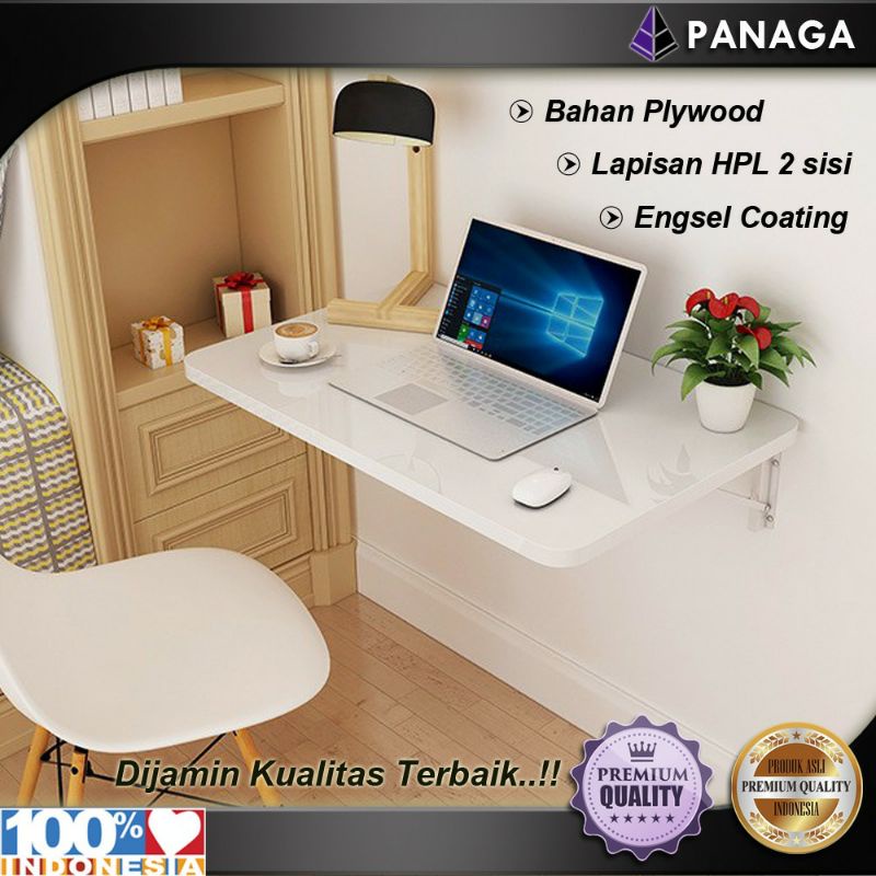 meja lipat dinding 80x40