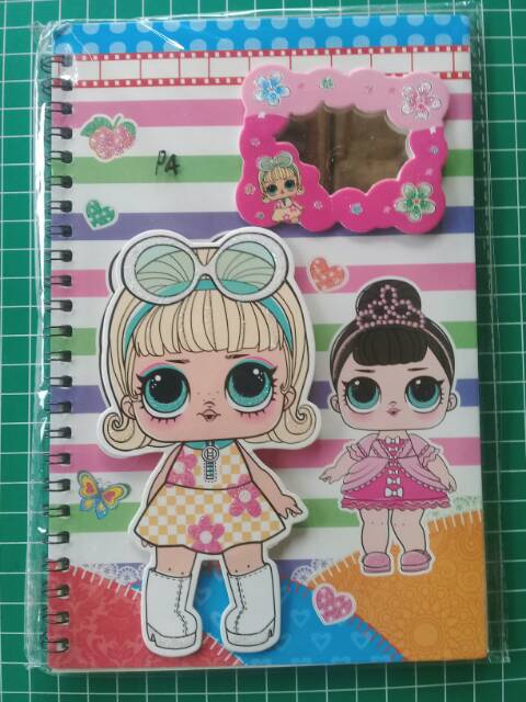 Notebook Buku Note Diary Glitter 3D + Pulpen