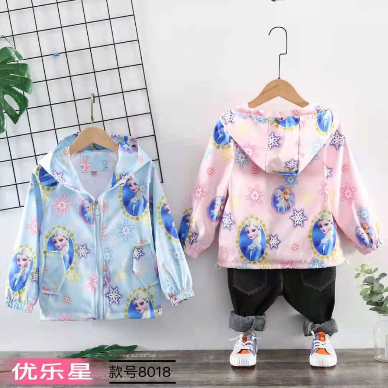 Jaket parasut anak perempuan & laki-laki <8tahun