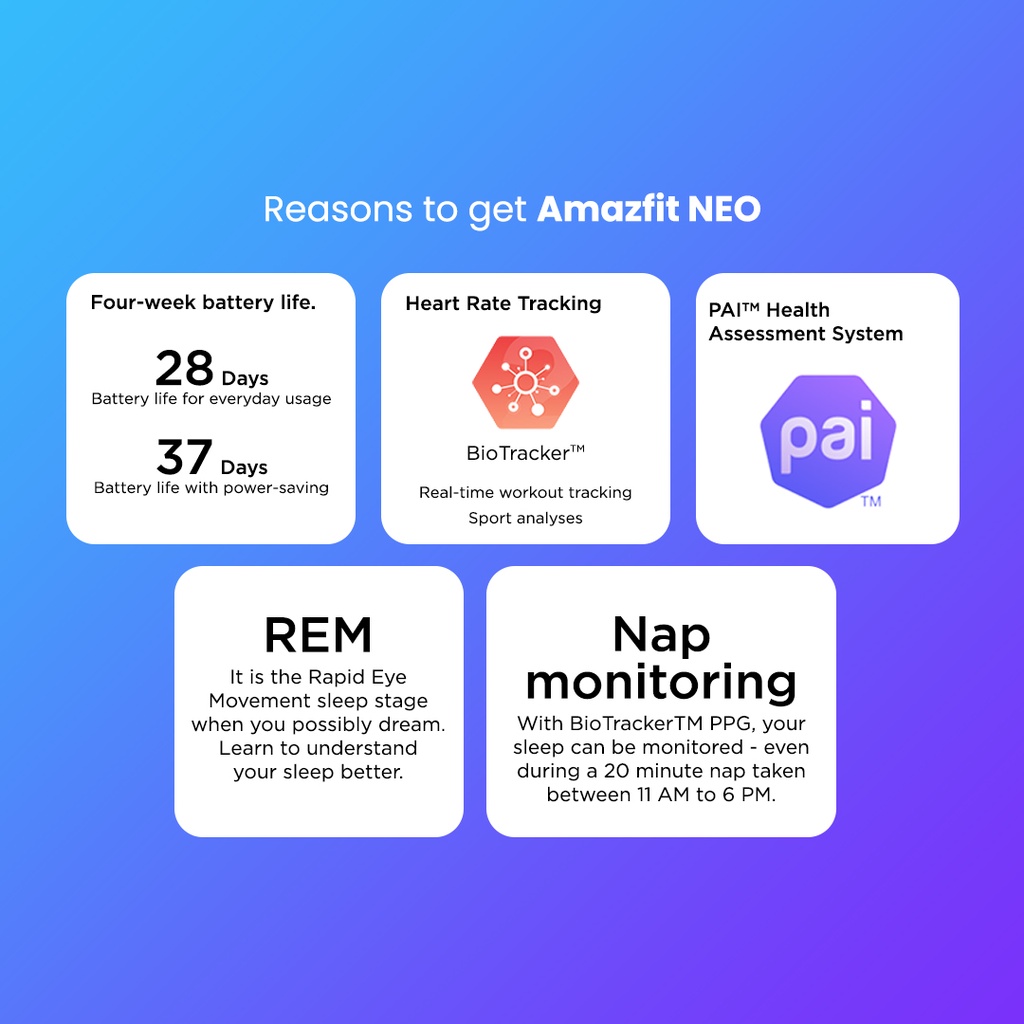 Amazfit Neo Smart Watch Smartwatch 5ATM Tracking 28 Days Battery Life Watch Bluetooth-compatible Zepp For Android IOS Phone Jam Tangan Pintar-1