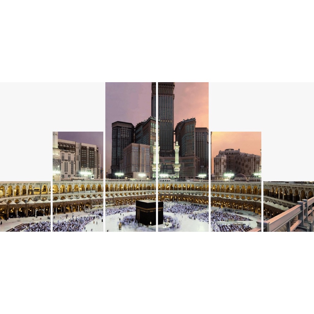 Hiasan Dinding Ka'bah Pajangan Dinding Dekorasi Rumah Dekorasi Ruangan Wall Decor Ka'bah 6in1