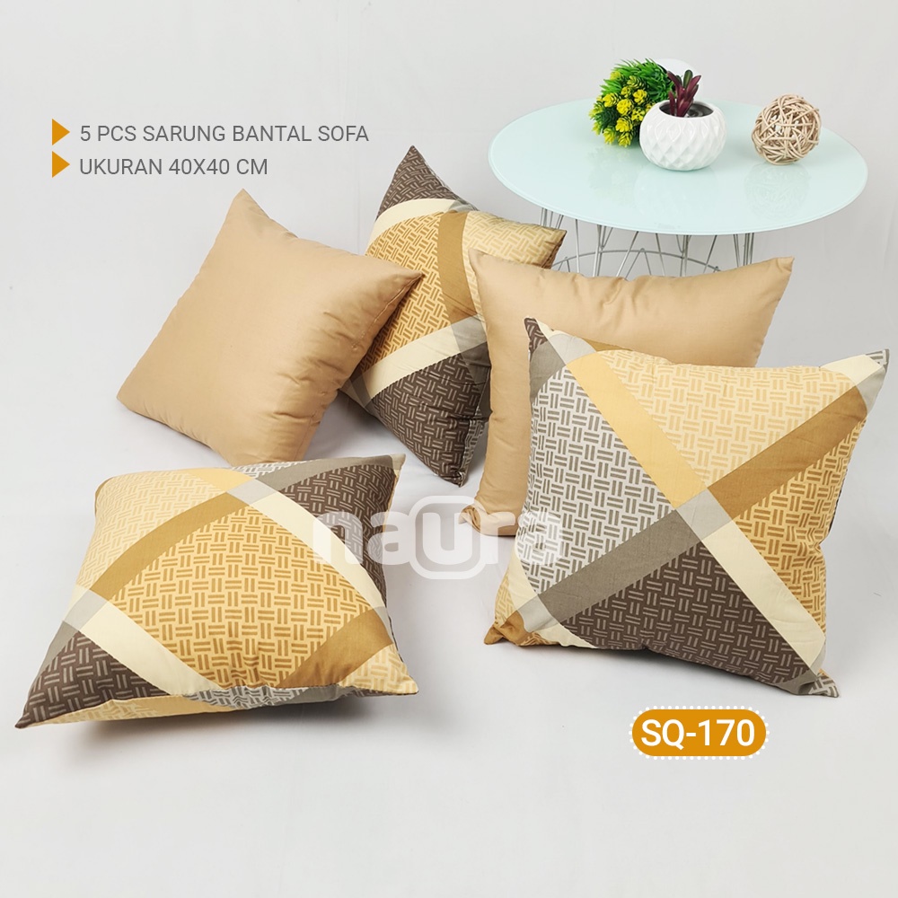 [PAKET 5 PCS] Sarung Bantal Sofa Minimalis Ukuran 40 x 40 cm