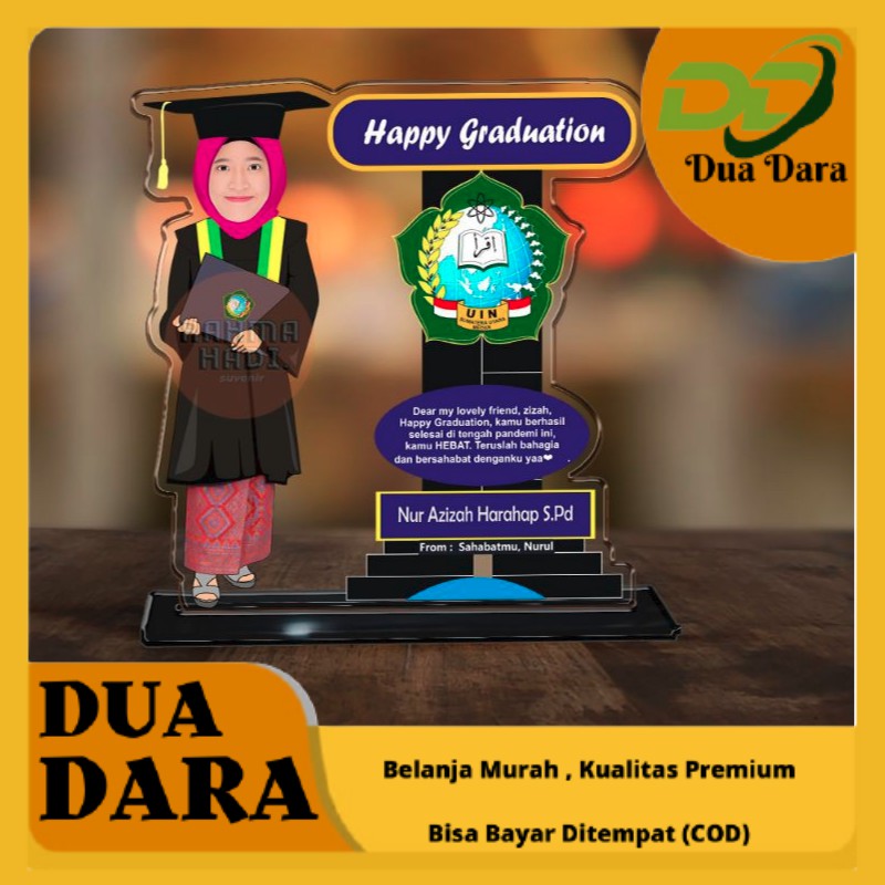 Kado Wisuda | Plakat Akrilik | Hadiah Unik | Hadiah Wisuda | Plakat Wisuda (Bisa COD)
