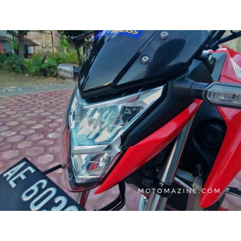 MIKA LAMPU DEPAN HONDA CB 150 R NEW LED  2016 2017 2018 2019 | MIKA KACA LAMPU DEPAN HONDA |CB 150 R NEW STREET FIRE | MERK WIN