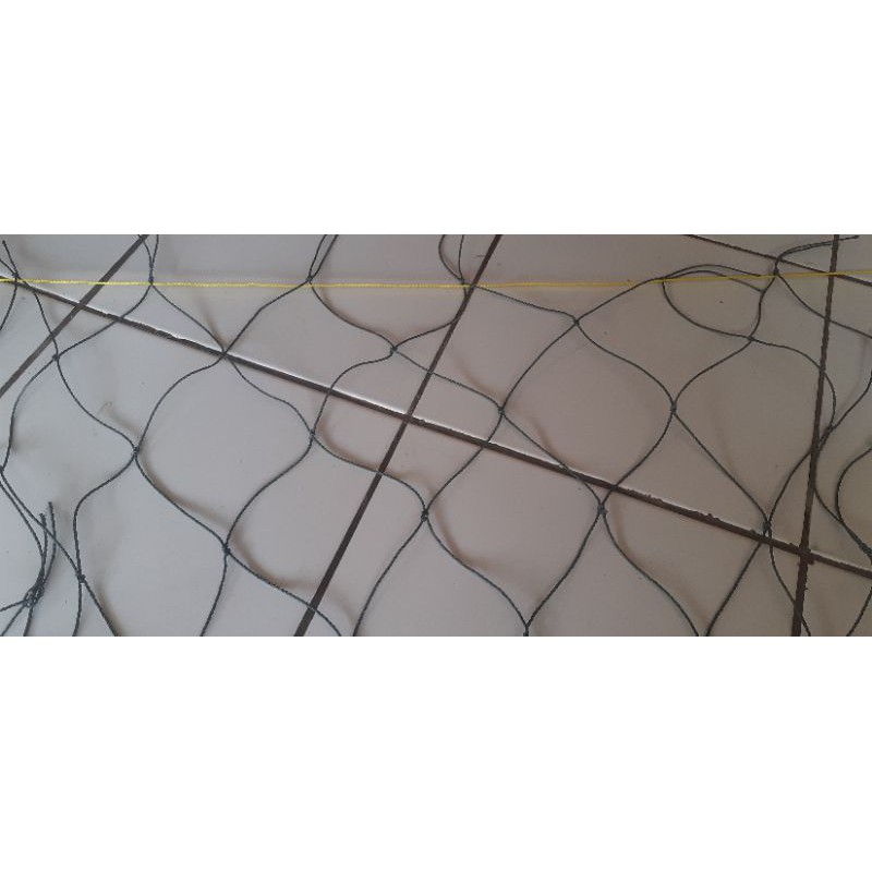 JARING VOLI  5 mx 60 m JARING PENGAMAN LAPANGAN SEPAK BOLA ys original tebal 1,5 mm tali ori