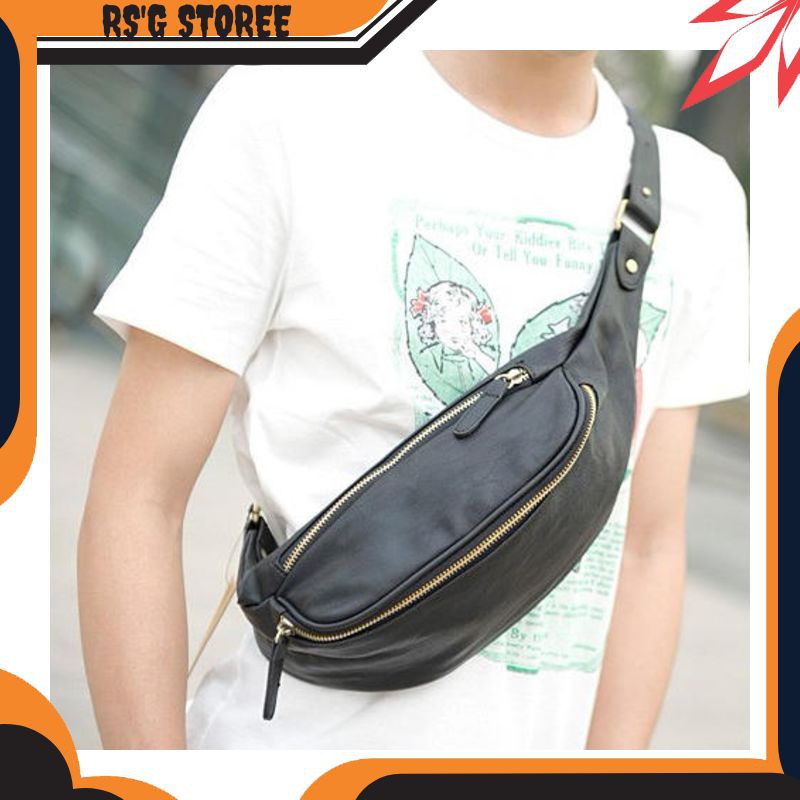 RG138 Tas Selempang Tas pinggang Tas cowok Tas pria Tas samping laki-laki Tas cewek Tas perempuan