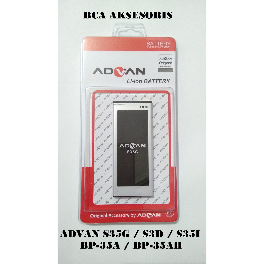 BATTERY BATERAI ADVAN S35G / S3D / S35I /BP-35AT / BP-35AH ORIGINAL