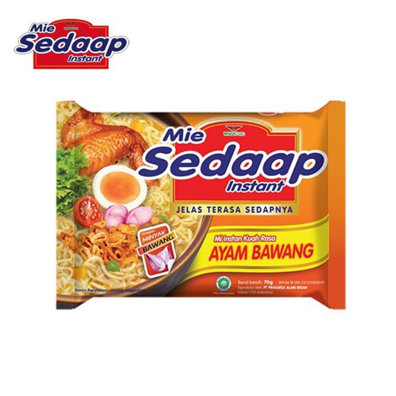 

Mie Sedap Ayam Bawang Sedap 1 Pcs 70 gram