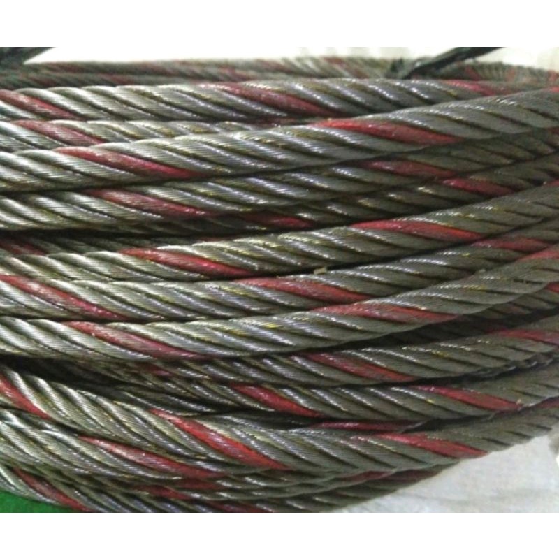 Kawat seling baja IWRC 10mm lilitan 6×37 eceran