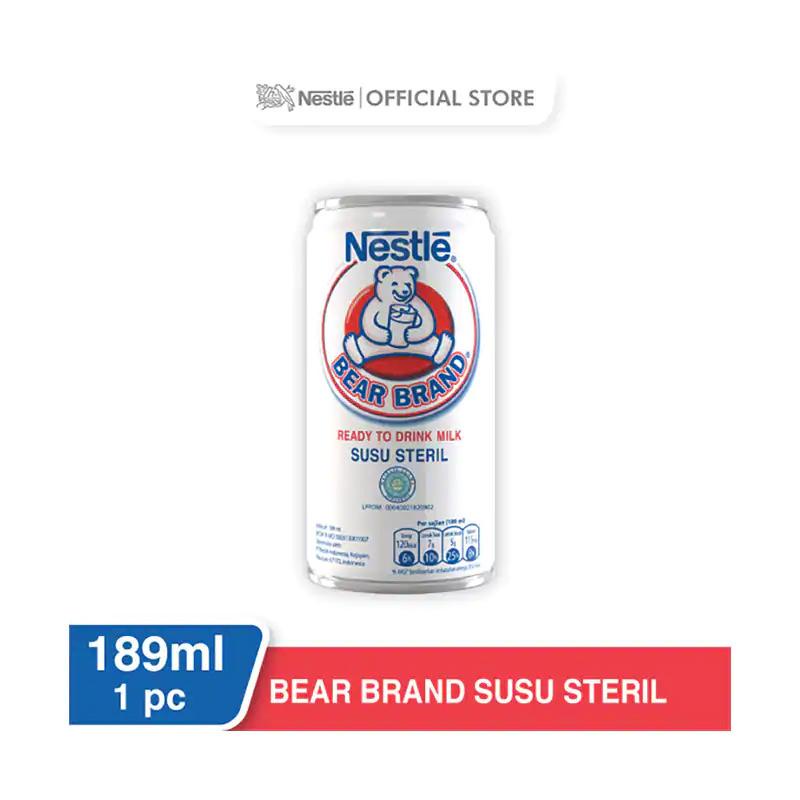 

Bear Brand Milk Susu Steril 189ml