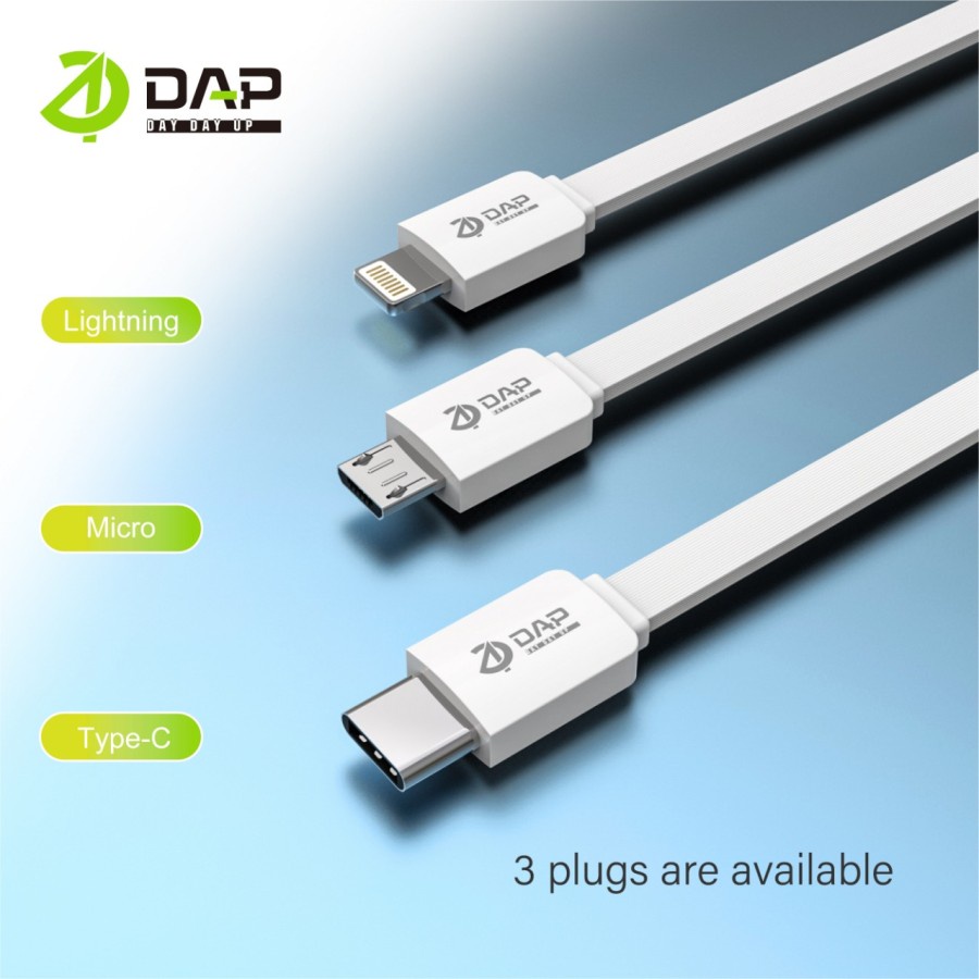 Kabel Data Micro usb DAP DM100 Kabel Micro USB Fast Charging 2.4A panjang 100 cm
