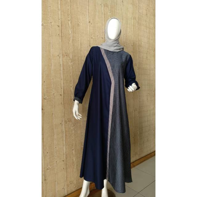 Gamis toyobo variasi kotak