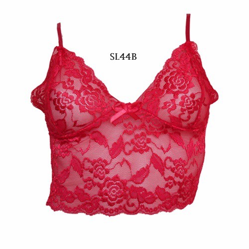 [BISA COD] BAJU TIDUR WANITA SEKSI LINGERIE BRALETTE LACE MERAH SL44B