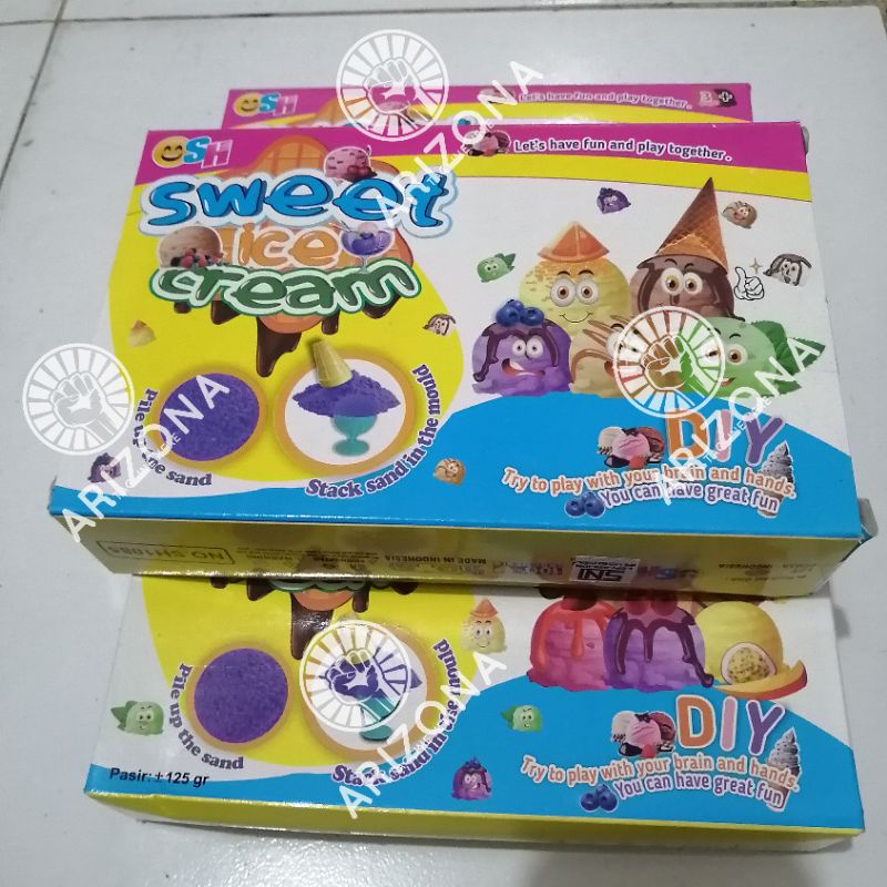MAINAN ANAK SH1085 SWEET ICE CREAM / MAINAN PASIRAN CETAK ES KRIM