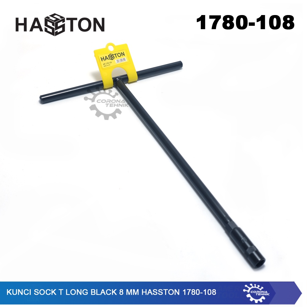 Hasston 1780-108 - Kunci Sock T Long Black 8 mm