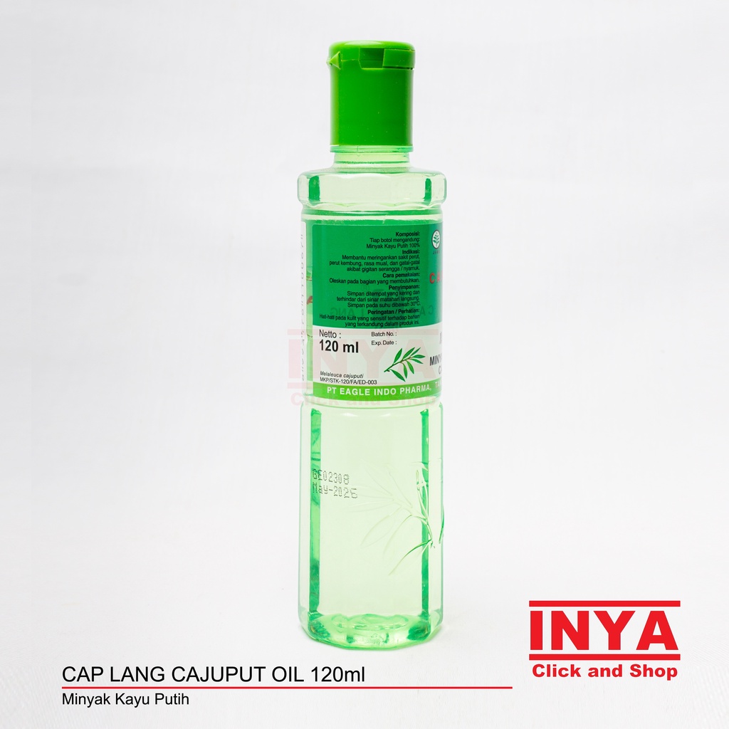 MINYAK KAYU PUTIH CAP LANG - CAJUPUT OIL 120ml - Massage - Pijat